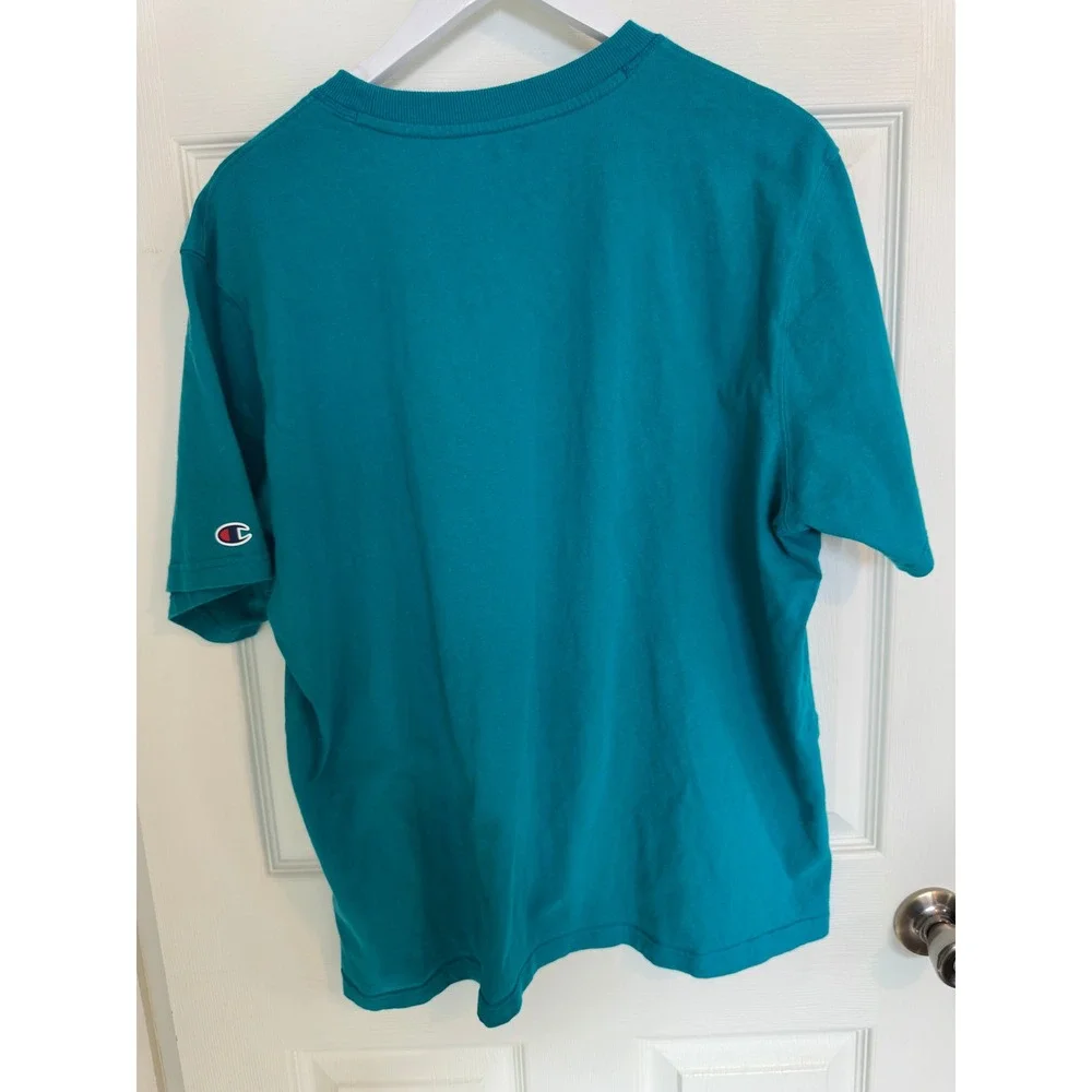 Champion Men's Turquoise Graphic T Shirt‎ XXL Authentic Athletic Gear - Picture 2 of 6